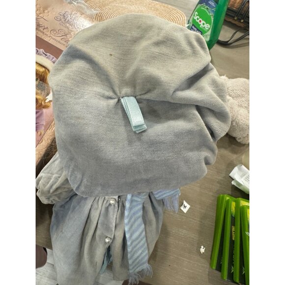 Vintage Enesco Precious Moments Doll Coat Scarf  14 in tall pearl button winter - Picture 8 of 11